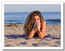 Fotograf�as retratos en la playa