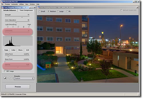 Segunda configuraci�n de gamma y luminosidad para HDR